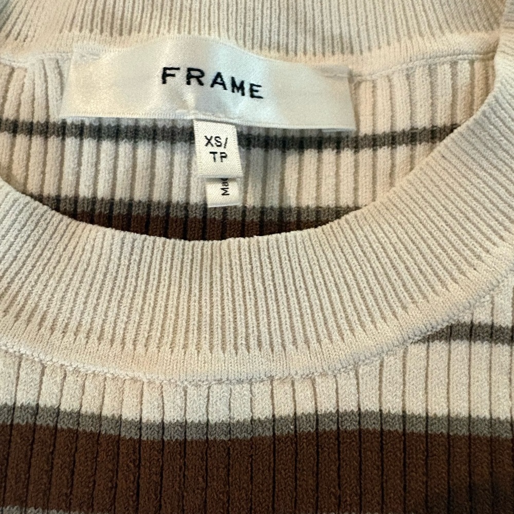 Frame Striped Ribbed Knit Sweater - Picture 3 of 3